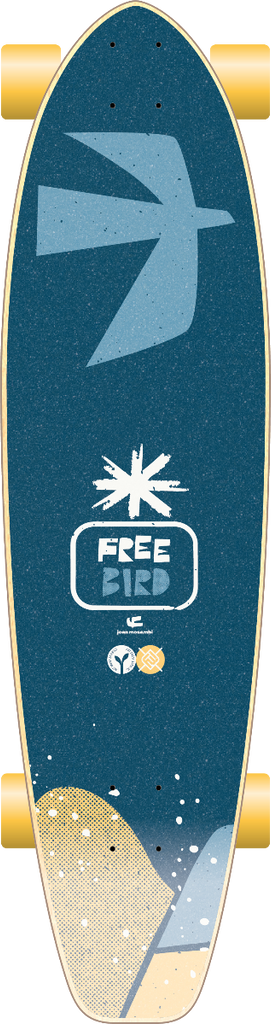 FREEBIRD 35 BY JEAN MOSAMBI - LONGBOARD - CHILL - FLYING WHEELS SKATEBOARDS