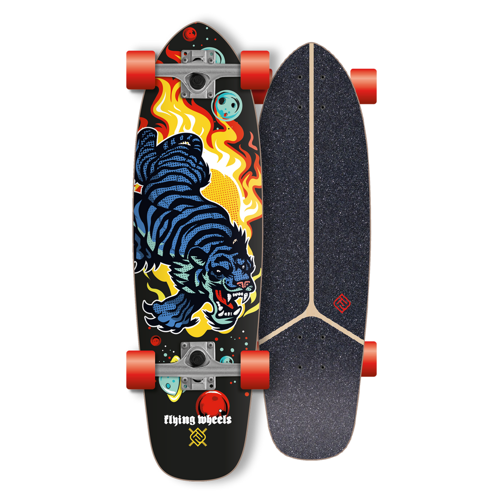 FLYING WHEELS - CLASSIC RANGE - CHILL SERIES SURFSKATE TIGERSPACE 29