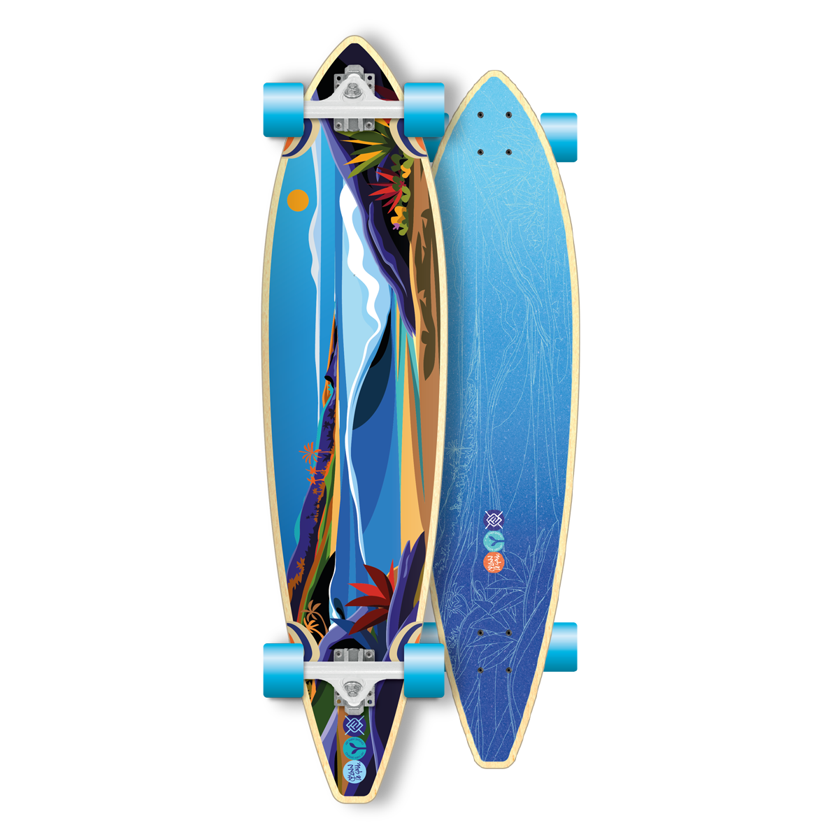 FCS TRAVEL 2 LONGBOARD 10.2 WHEELIECOVER